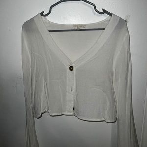 White Long Sleeve Button Up